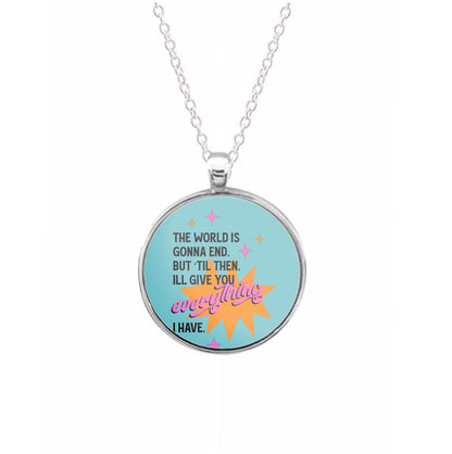 The World Is Gonna End - Fender Necklace