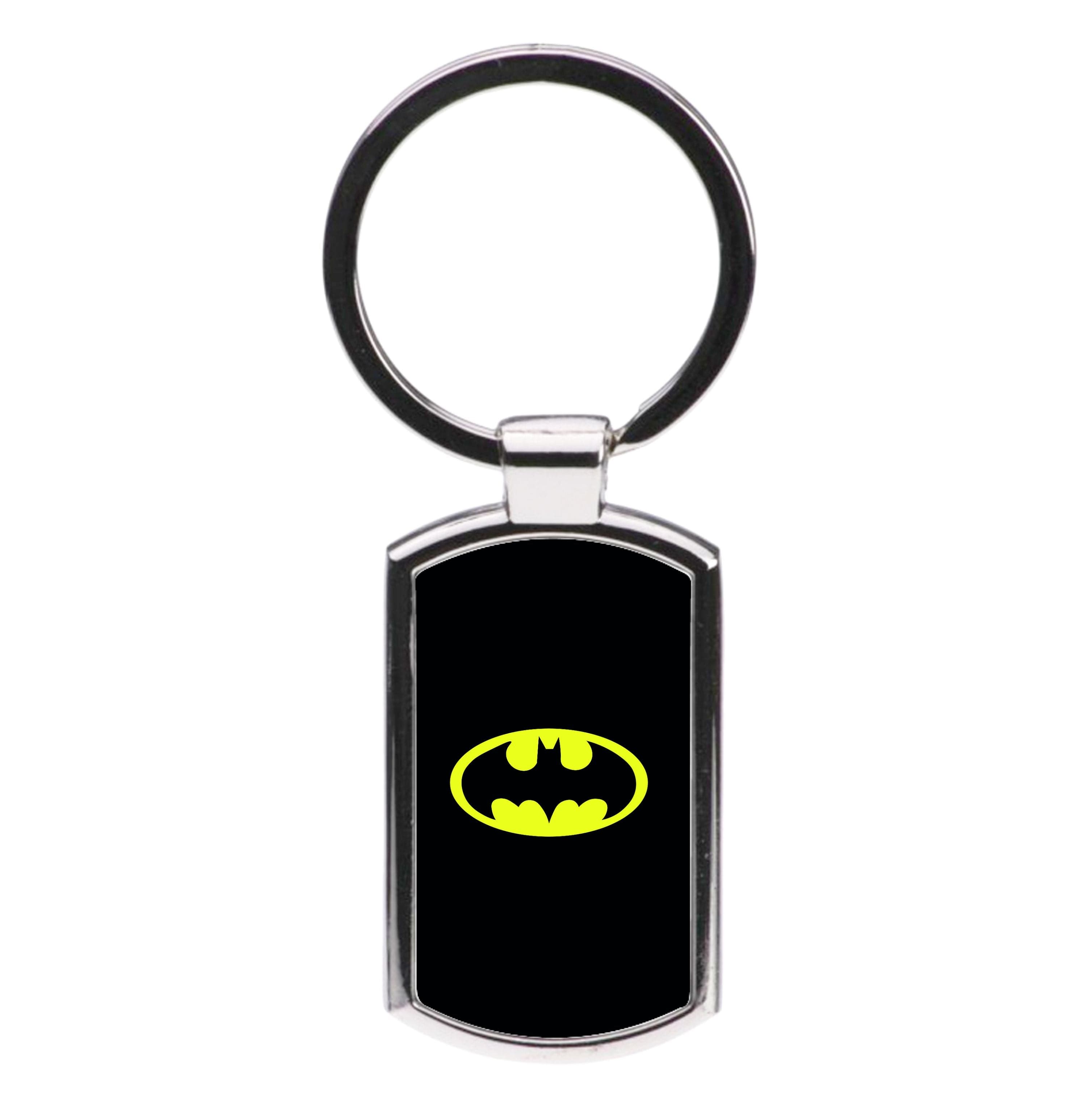 Black Bat Superhero Logo Luxury Keyring