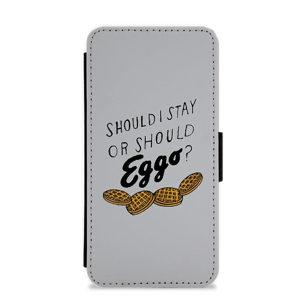 Should I Stay Or Should I Eggo - Stranger Things Flip / Wallet Phone Case - Fun Cases