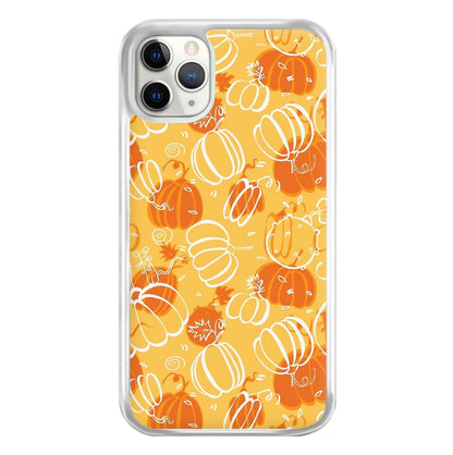 Drawn Pumpkin Pattern Phone Case