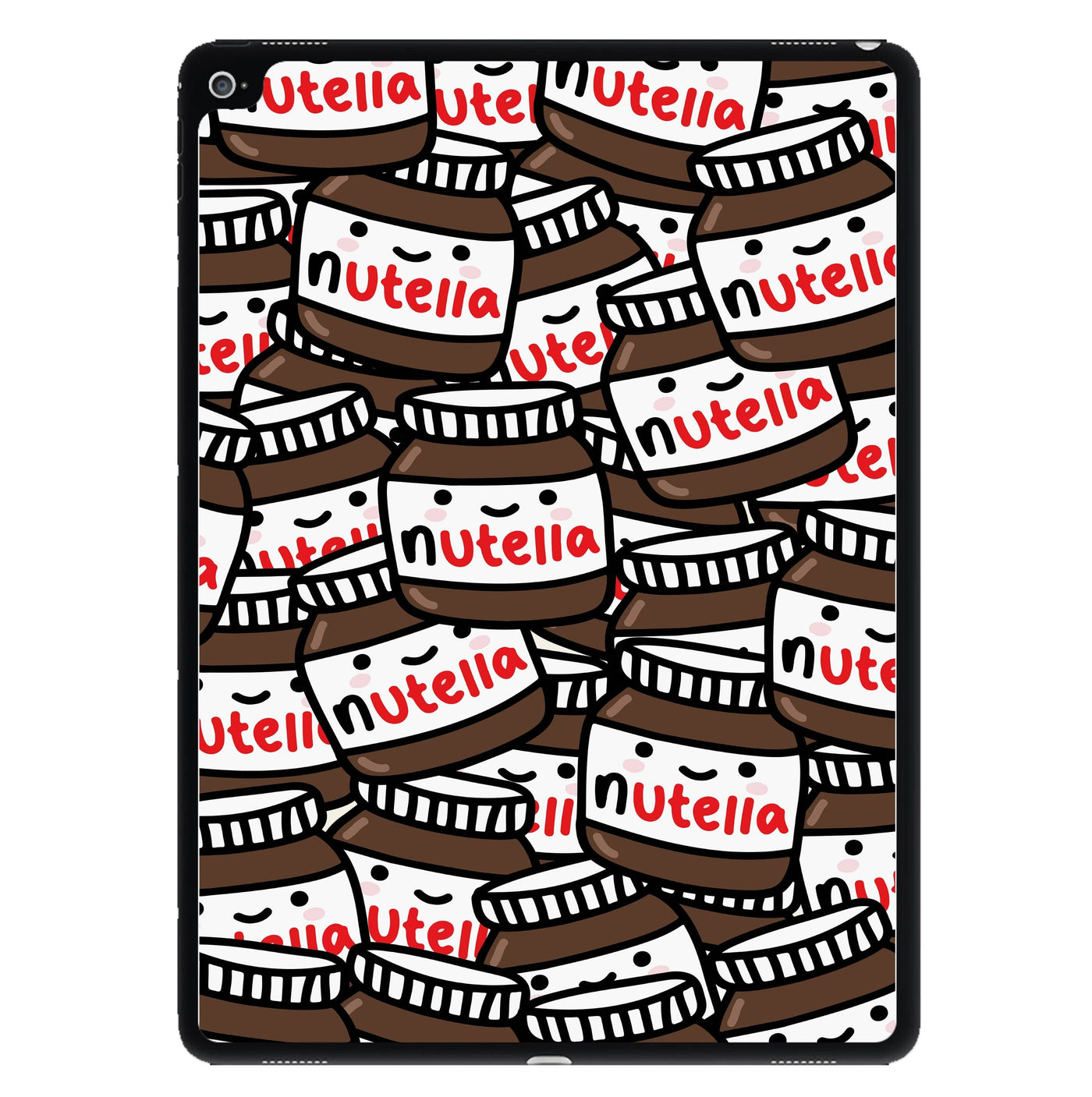 Cute Nutella Pattern iPad Case