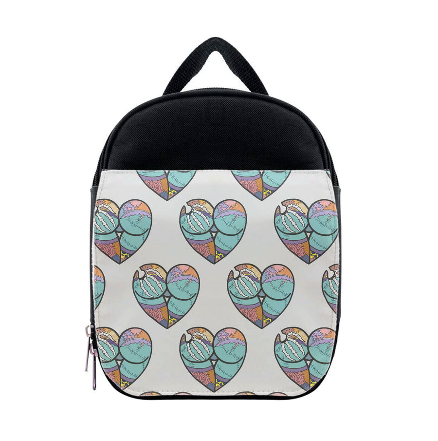 Sally And Jack Heart Pattern - Nightmare Before Christmas Lunchbox