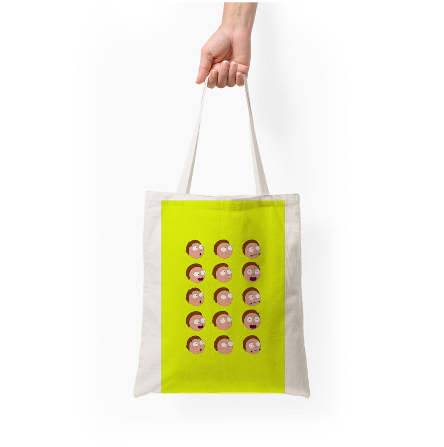 Morty Pattern - Rick And Morty Tote Bag