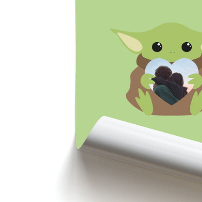 Baby Yoda - Personalised Couples Poster