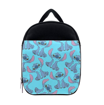 Cute Alien Blue Pattern Lunchbox