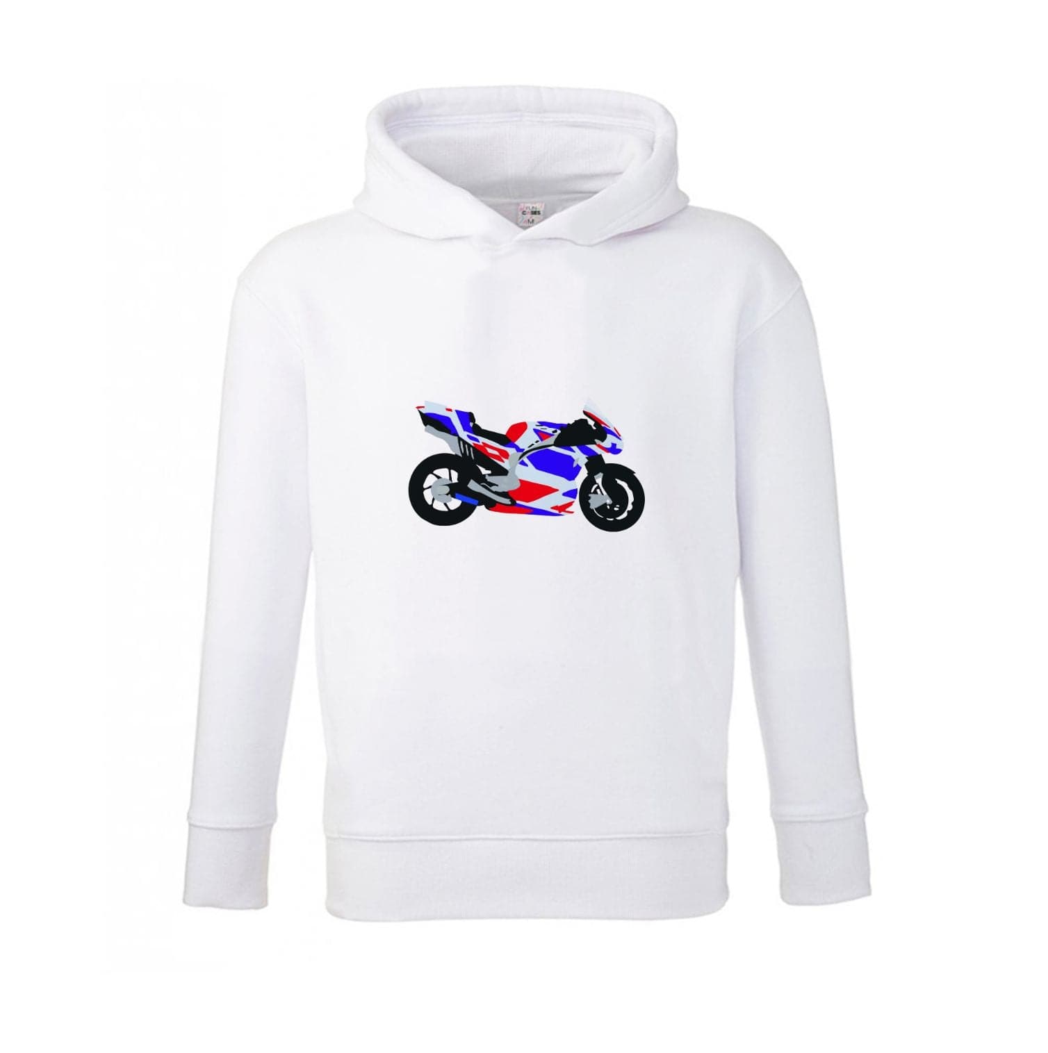 Red And Purple Motorbike - Motorbike Kids Hoodie