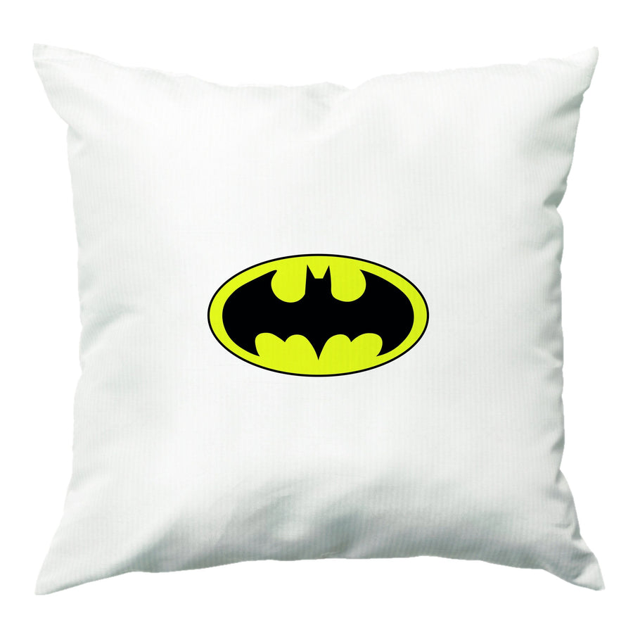 Black Batman Logo Cushion