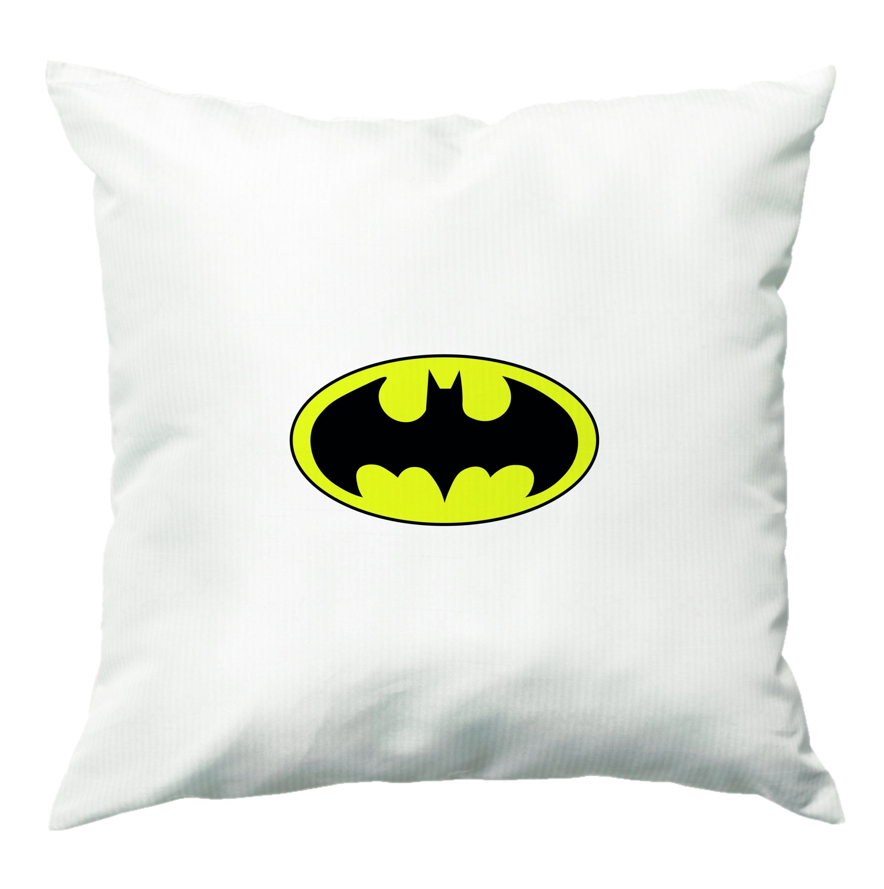 Black Bat Superhero Logo Cushion