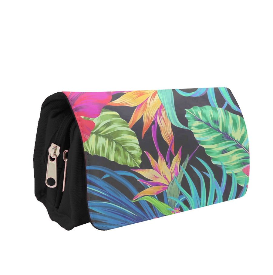 Colourful Hibiscus Pattern Pencil Case