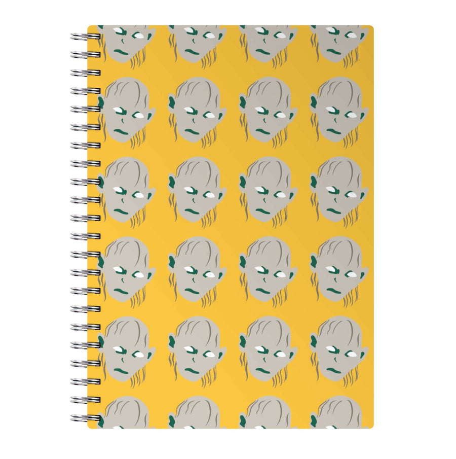Gollum Pattern - Lord Of The Rings Notebook
