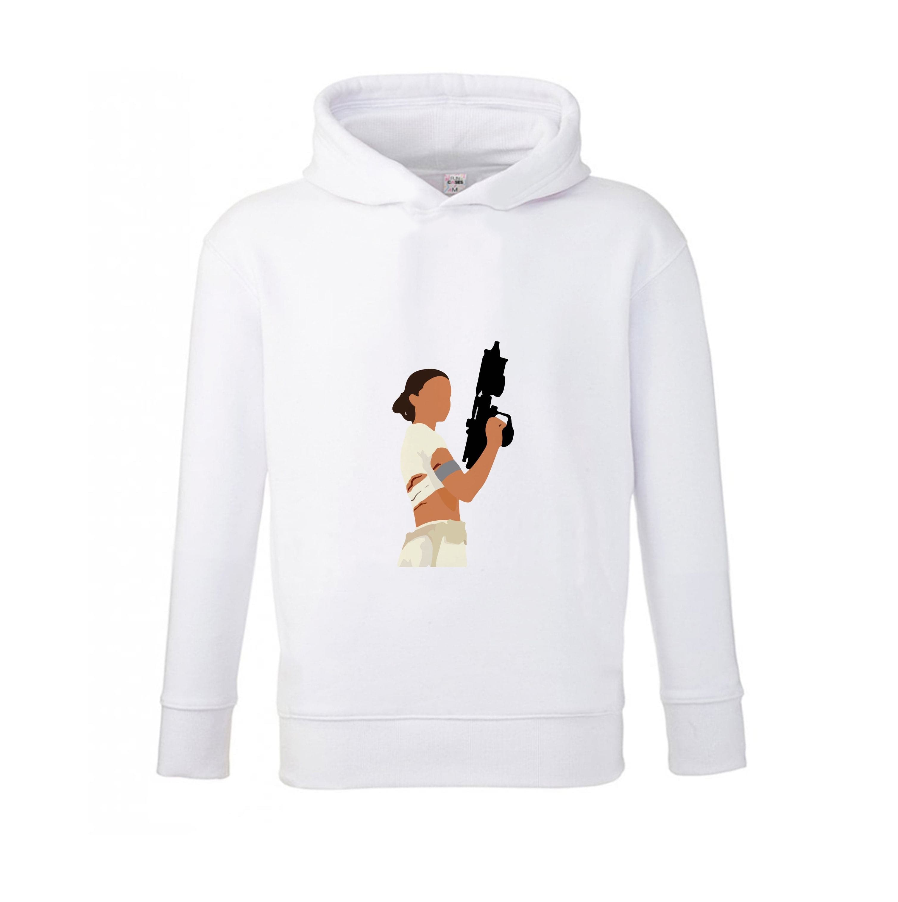 Leia With Gun Kids Hoodie