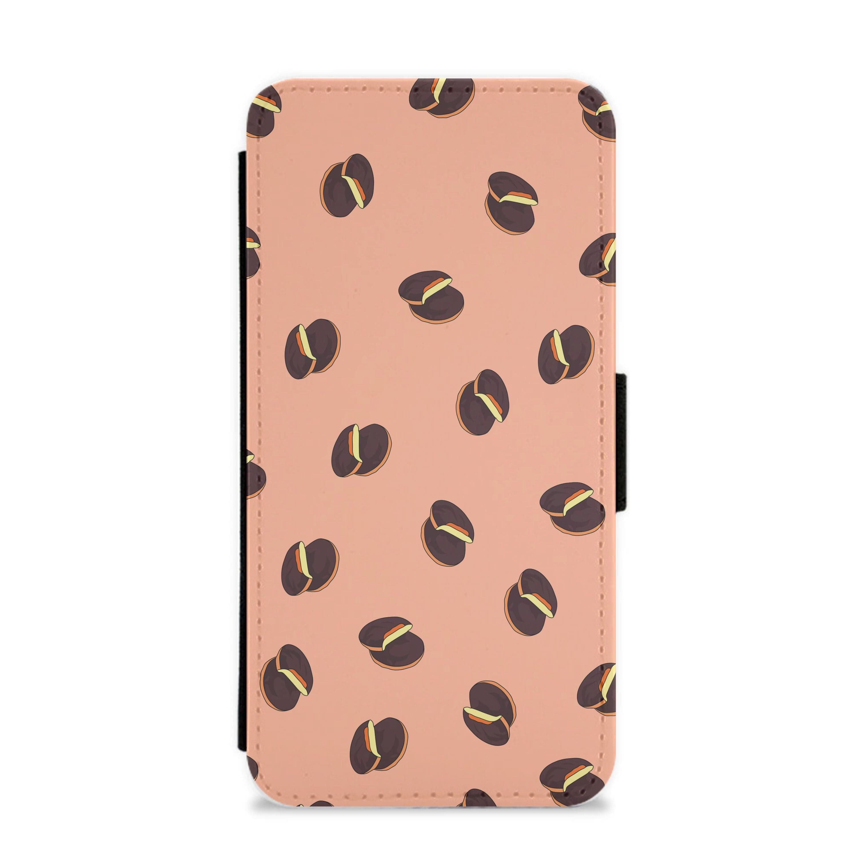 Jaffa Cakes - Biscuits Patterns Flip / Wallet Phone Case