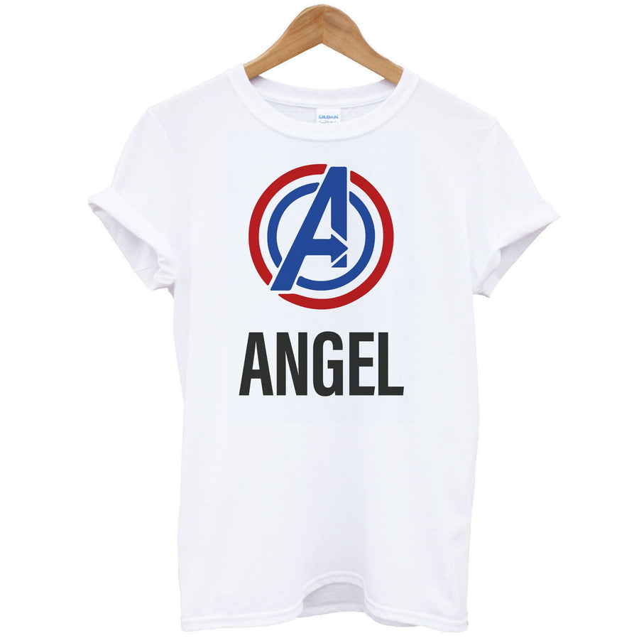 Avengers Symbol - Personalised Marvel T-Shirt