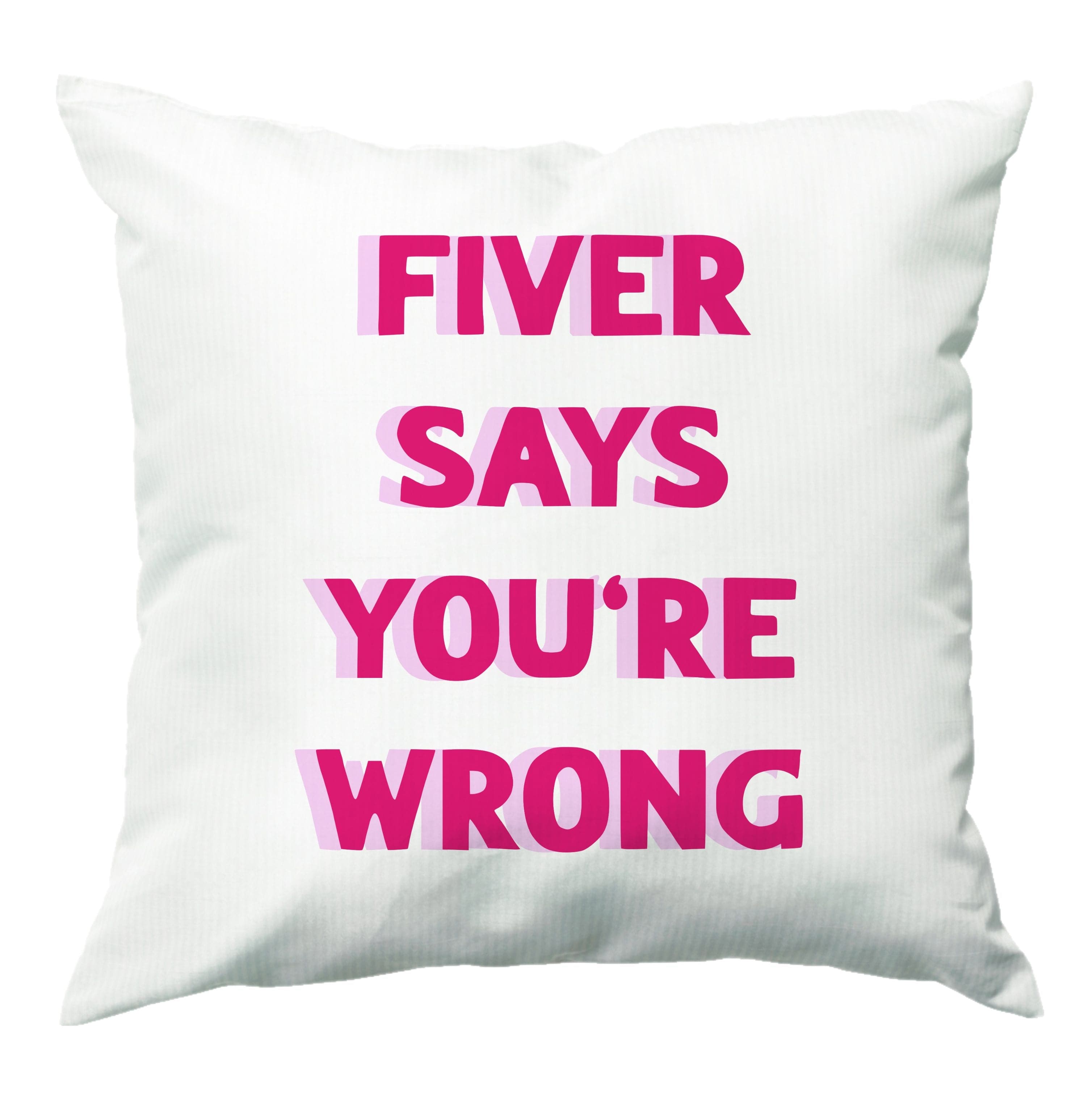 Fiver Says You're Wrong Cushion