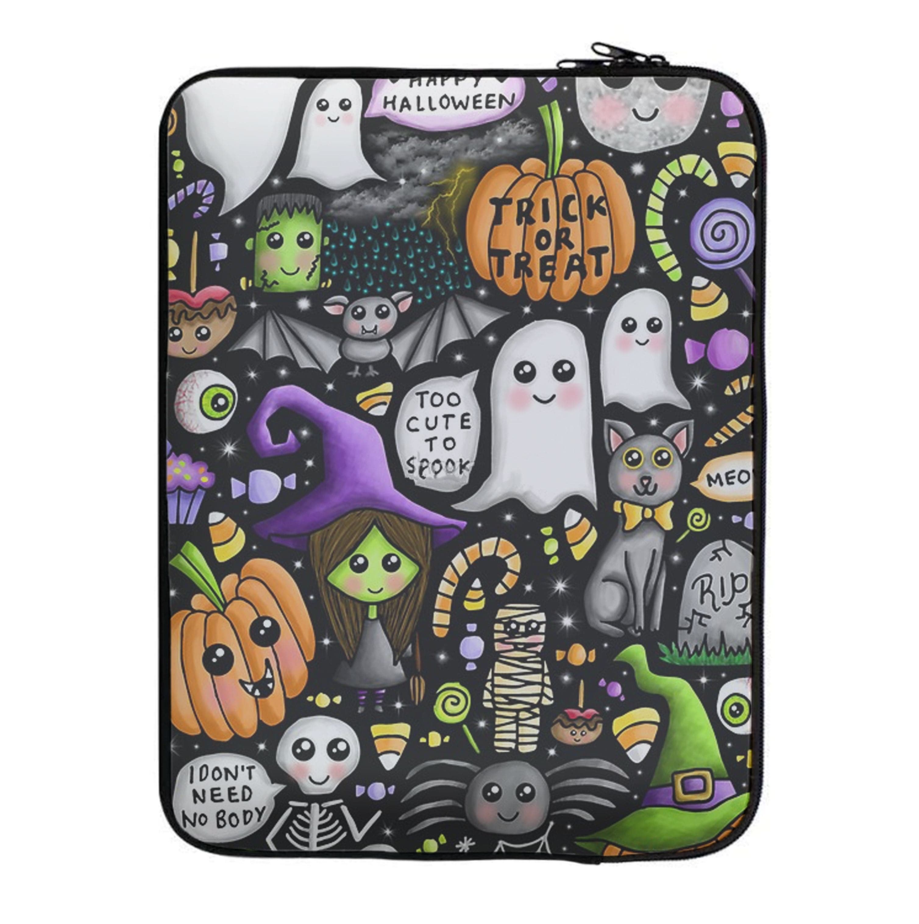 Colourful Halloween Pattern Laptop Sleeve