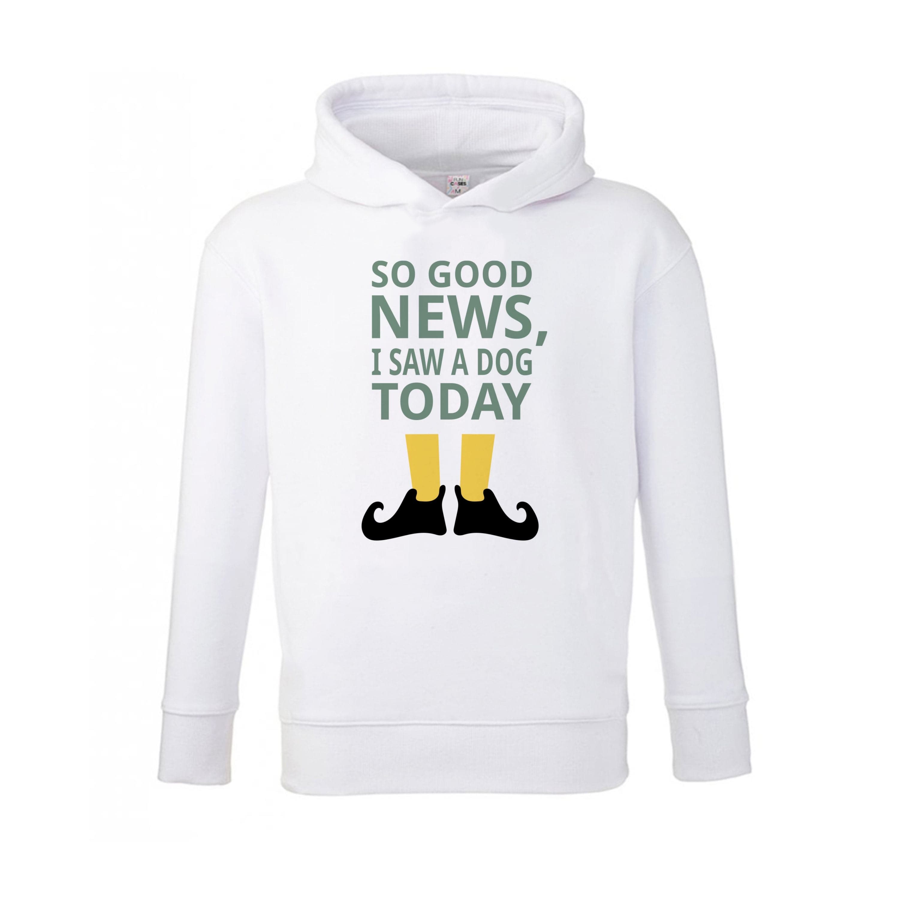 I Saw A Dog Today - Elf Kids Hoodie