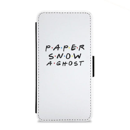 Paper, Snow, A GHOST - Friends Flip Wallet Phone Case - Fun Cases