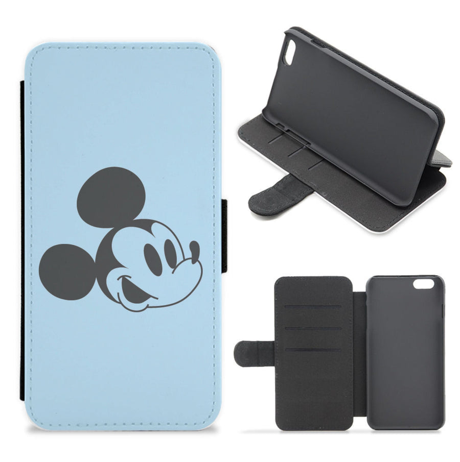 Blue Mickey Flip / Wallet Phone Case