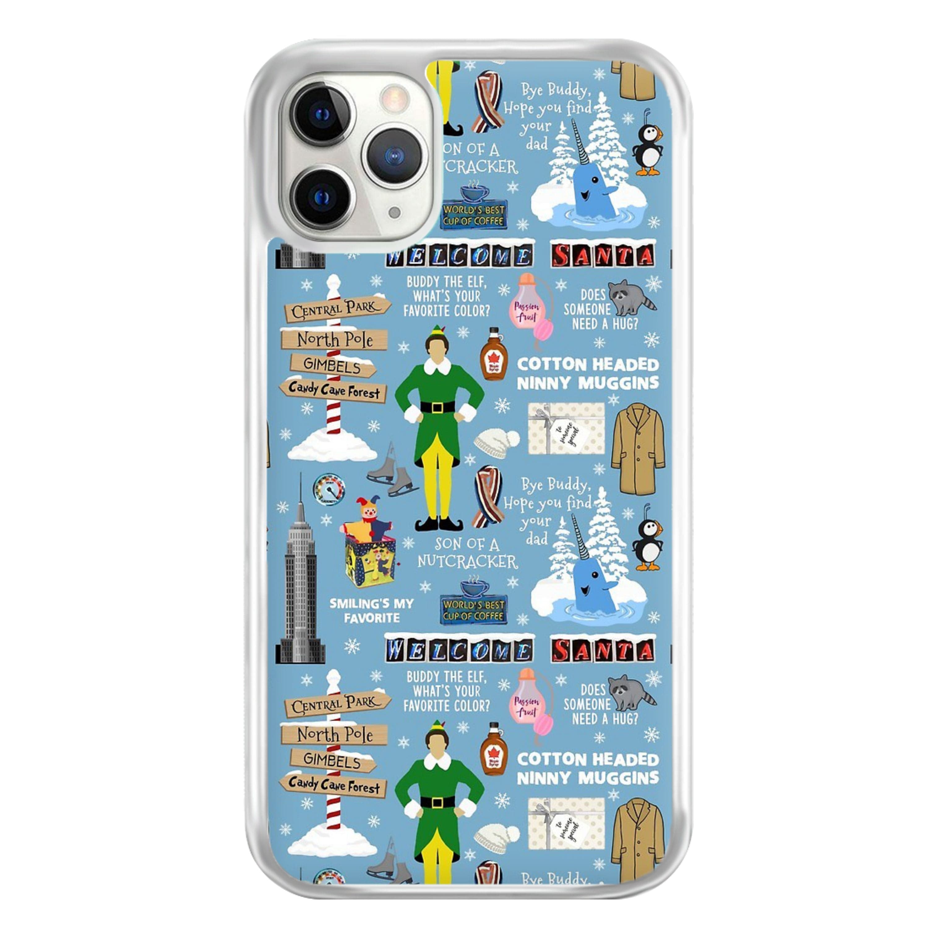 Blue Buddy The Elf Pattern Phone Case