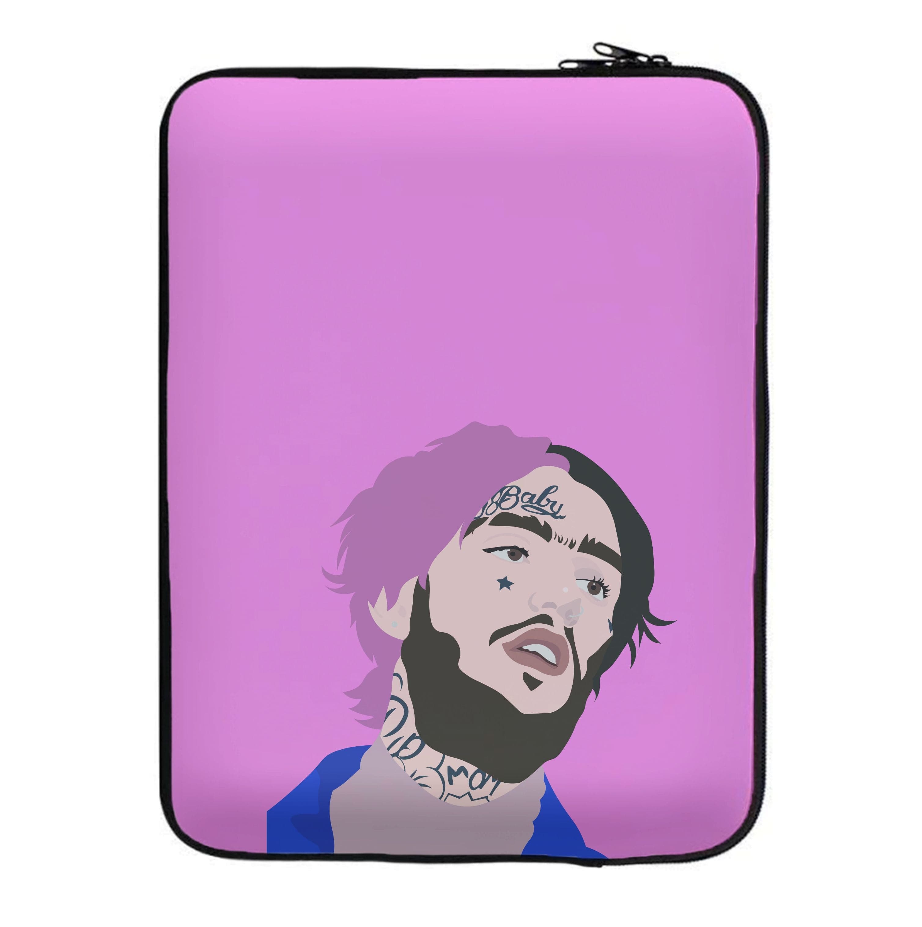 Pink And Black Hair - Peep Laptop Sleeve