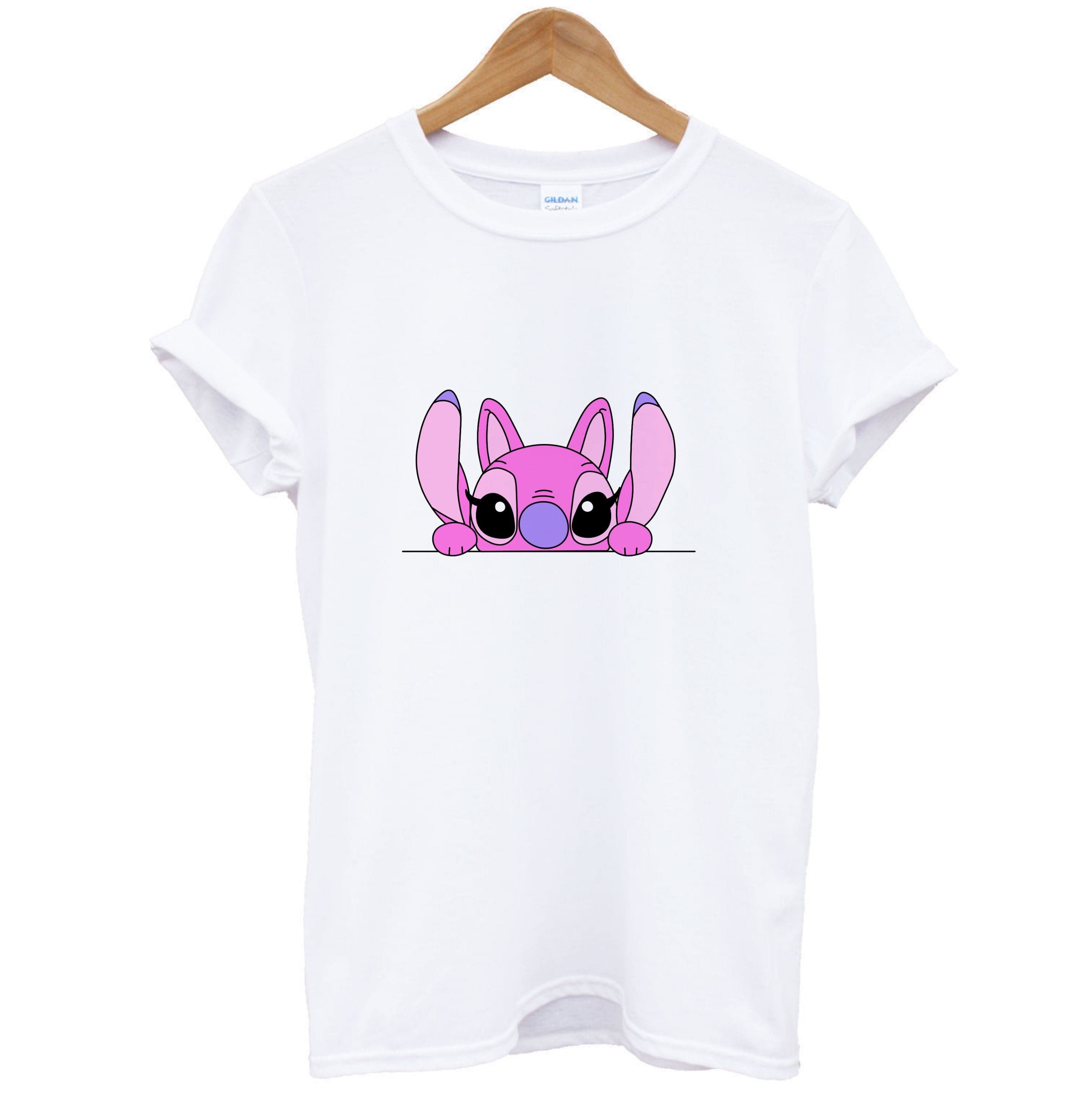 Angel Leaning - Pink Alien T-Shirt