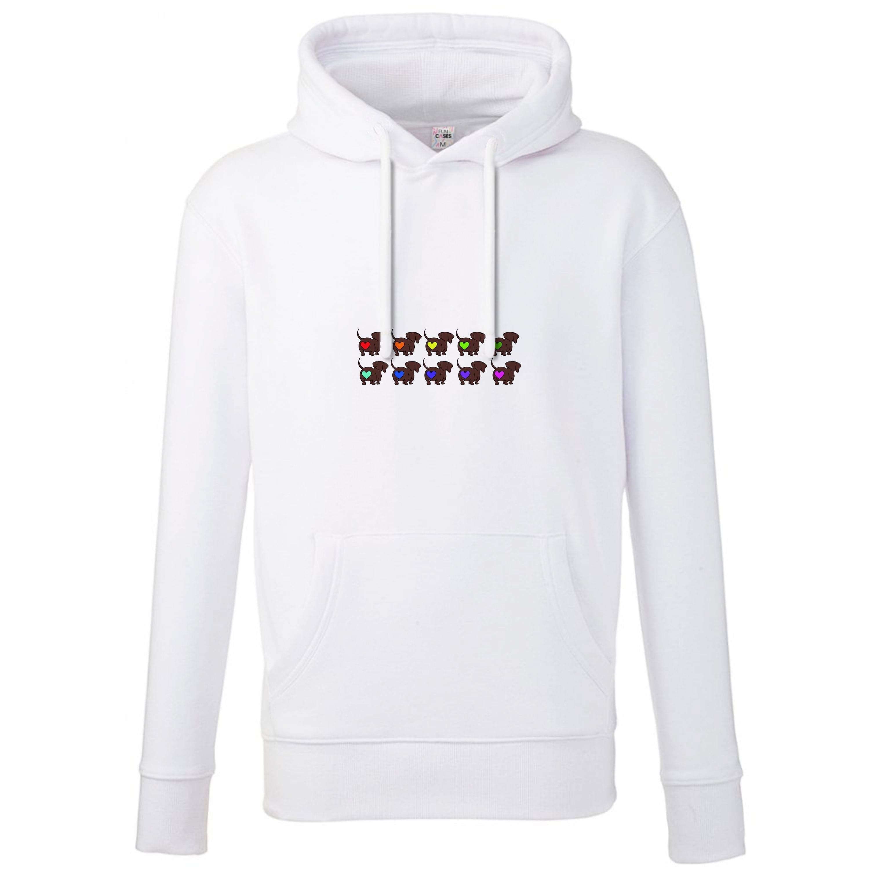 Love hearts - Dachshunds Hoodie