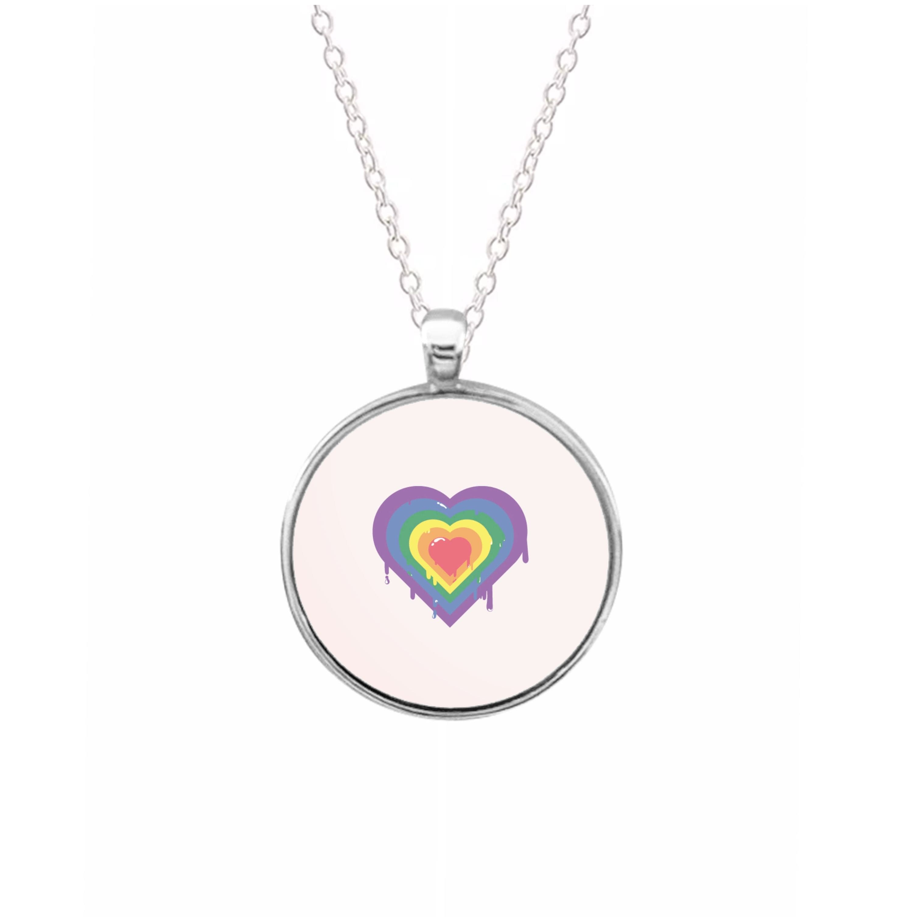 Dripped heart - Pride Necklace