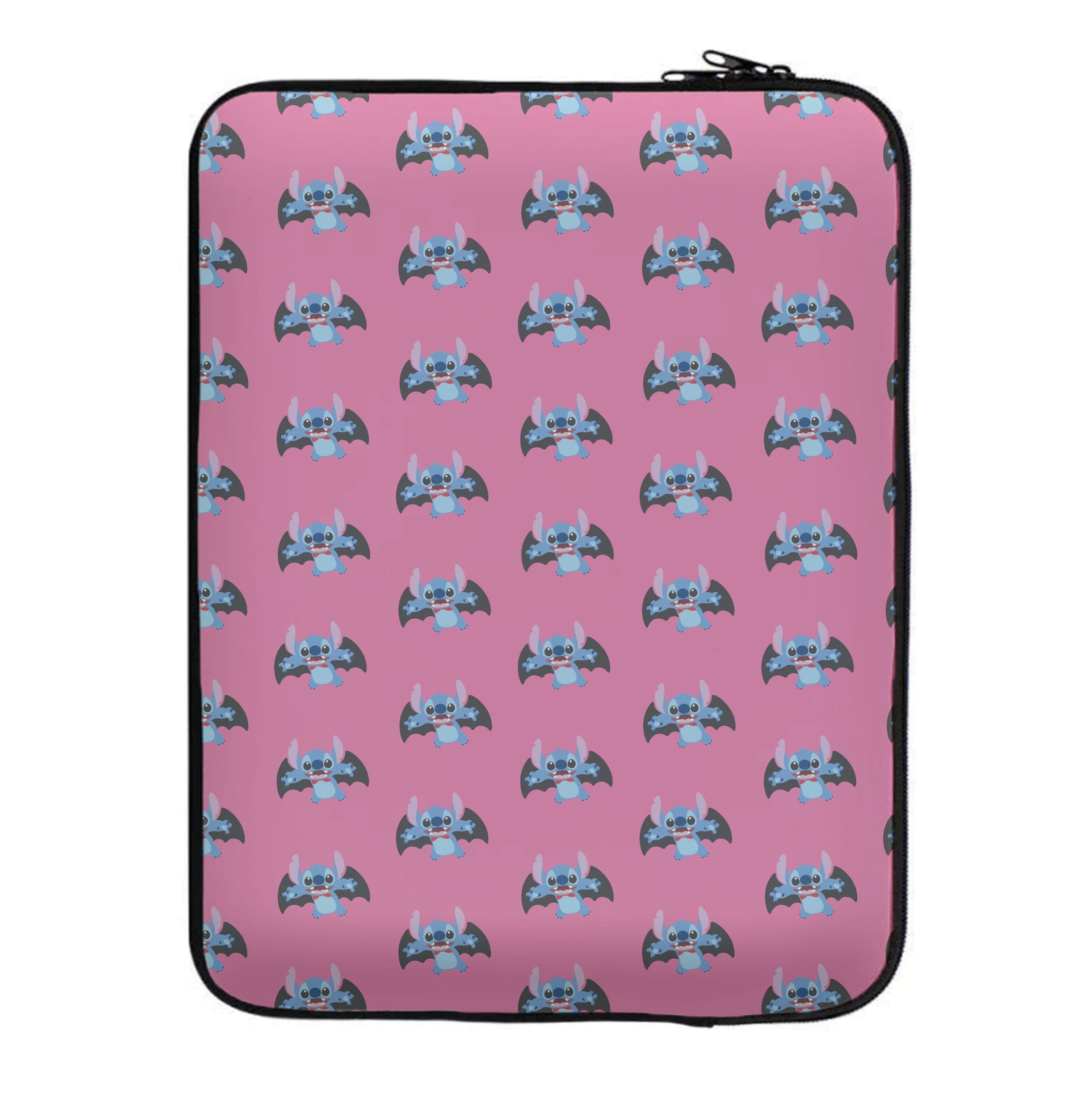 Vampire Alien Blue Pattern Halloween Laptop Sleeve