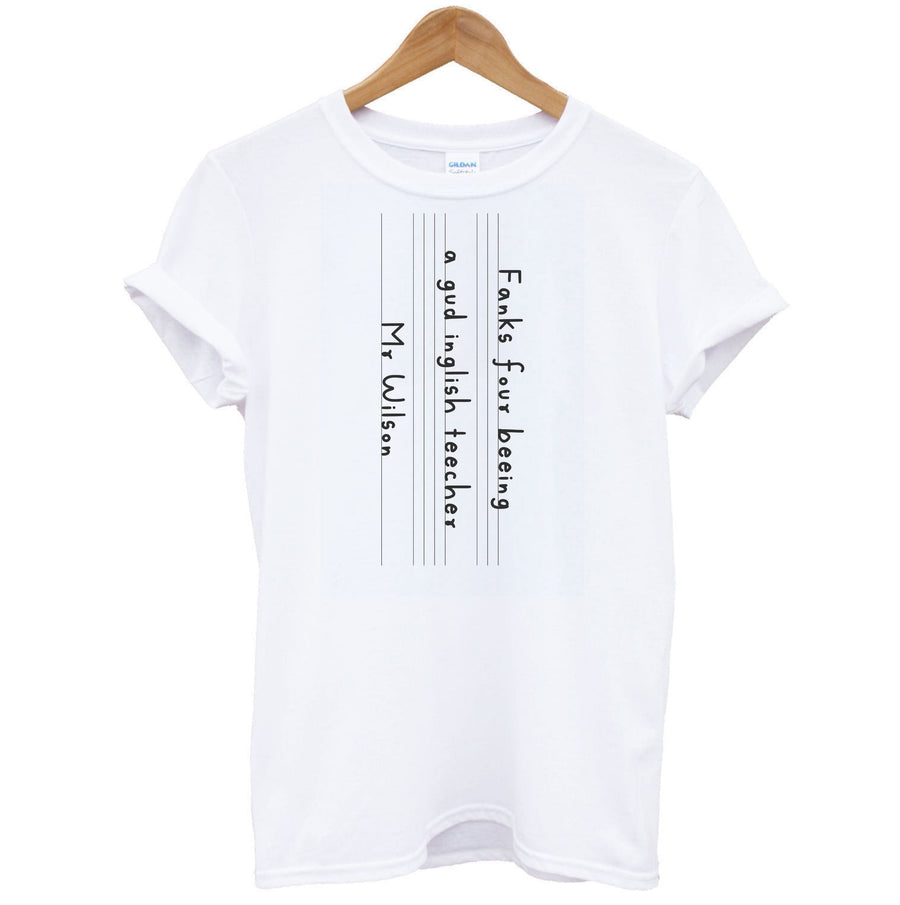 English Teacher - Personalised Teachers Gift T-Shirt