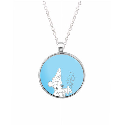 Wizard Mickey Blue Necklace