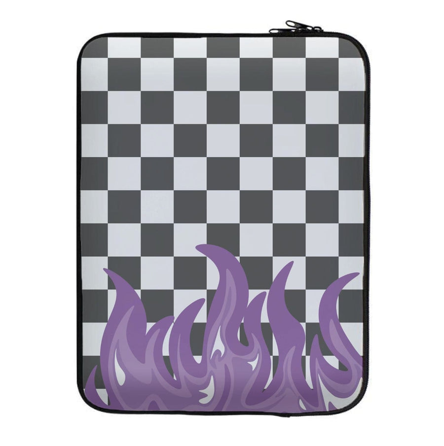 Purple Flame - Skate Aesthetic  Laptop Sleeve