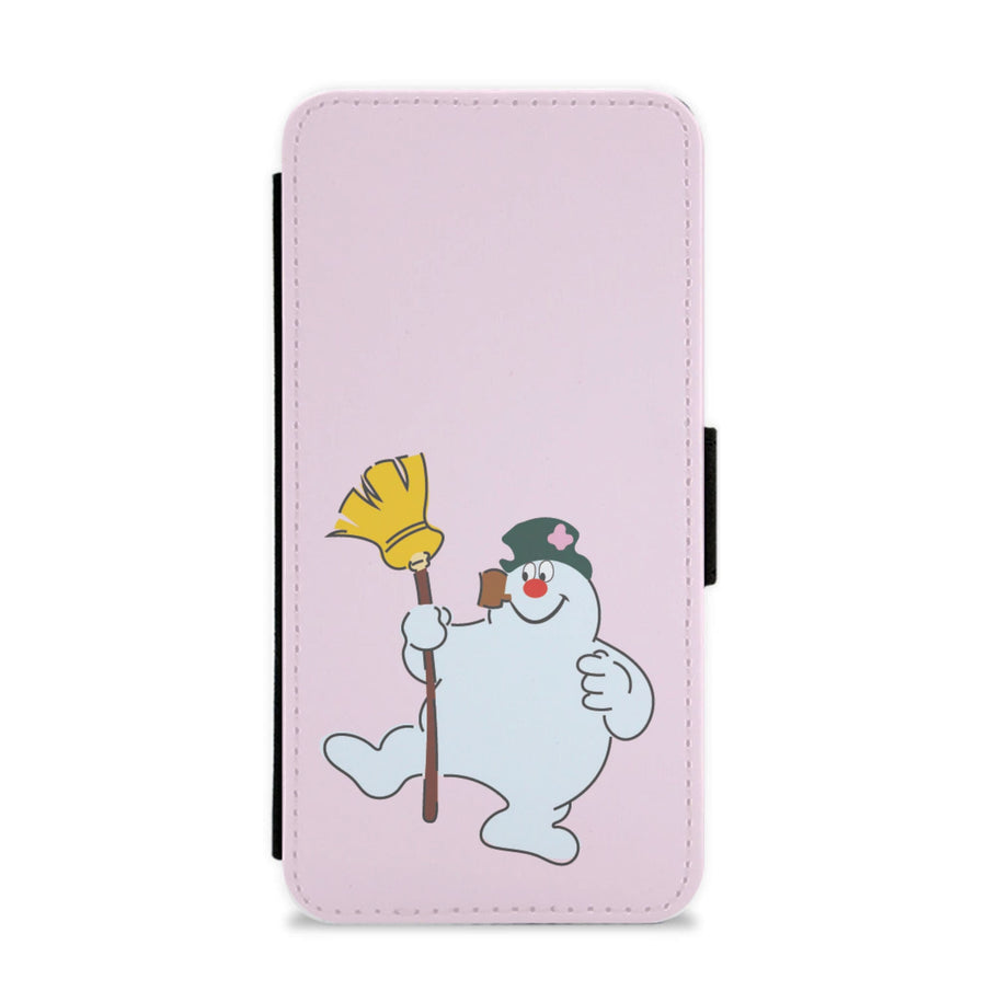 Broom - Frosty The Snowman Flip / Wallet Phone Case