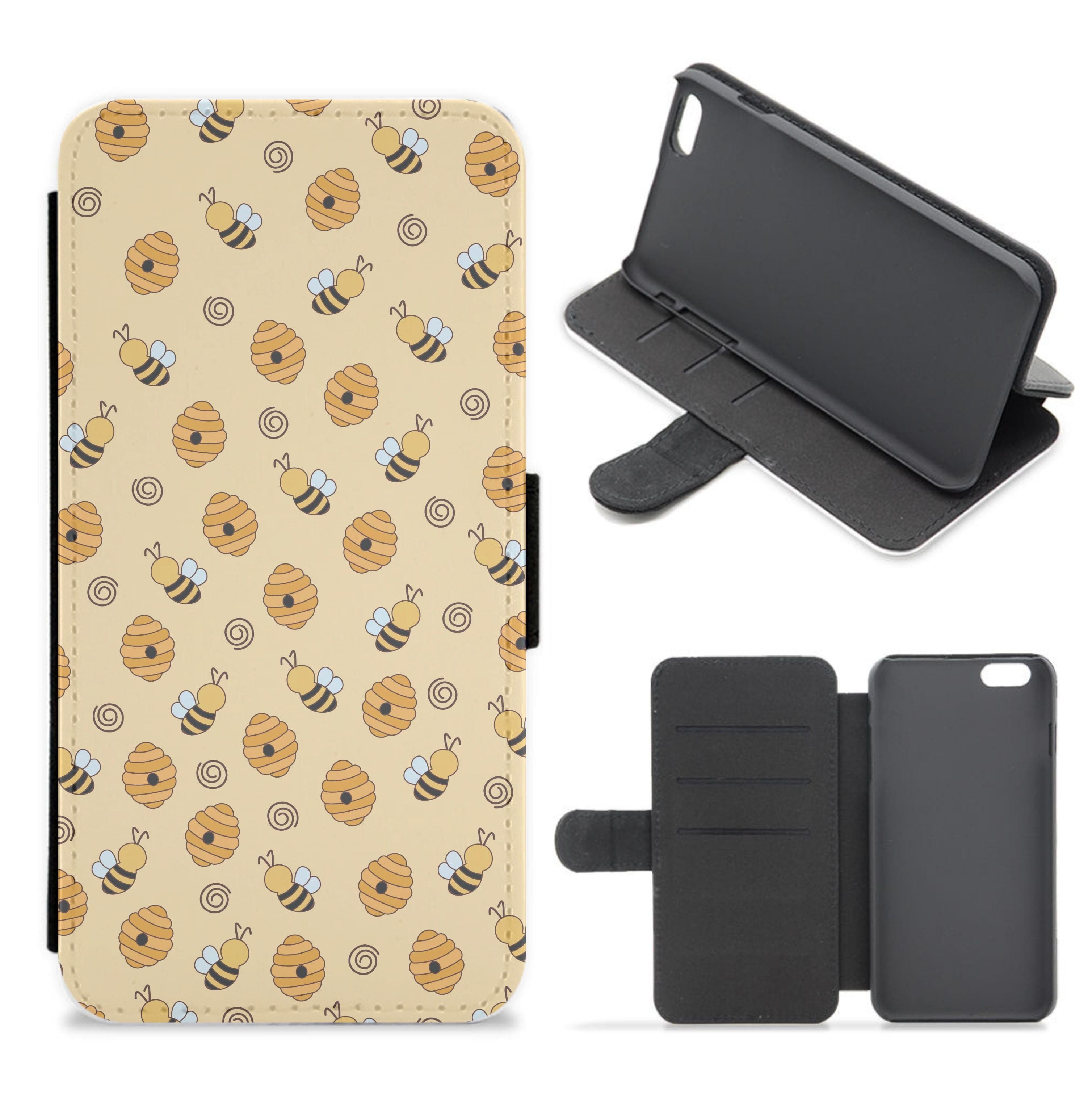 Honey Bees - Spring Patterns Flip / Wallet Phone Case