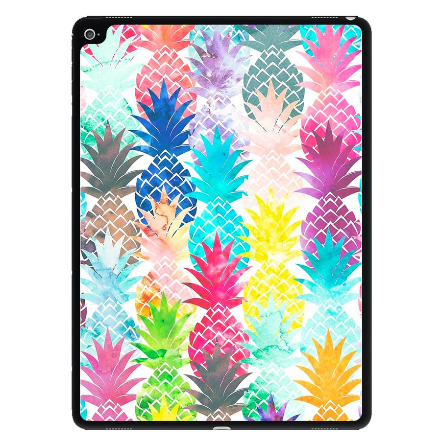Watercolour Pineapple Pattern iPad Case