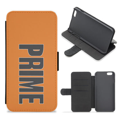 Prime - Orange Flip / Wallet Phone Case