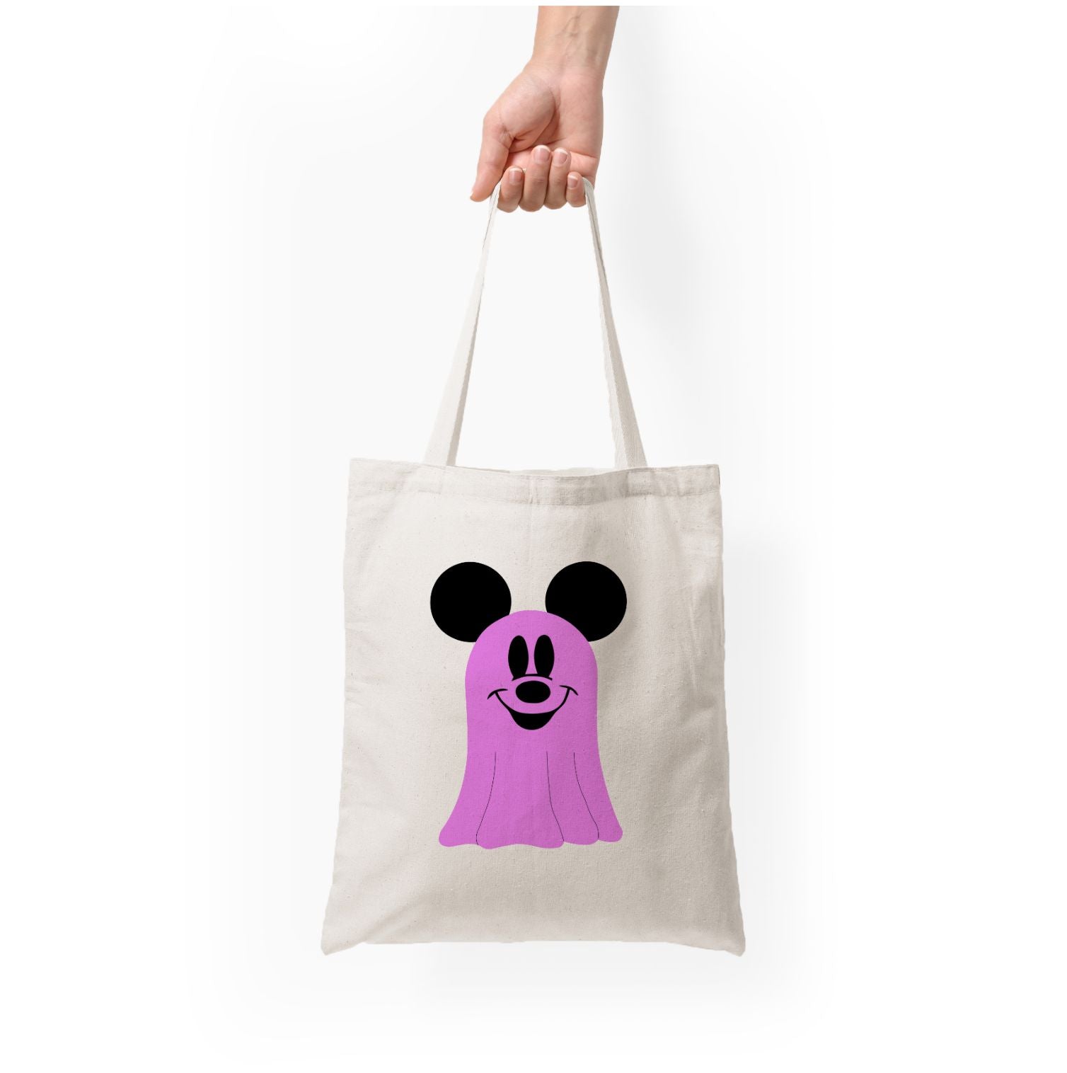 Mouse Ghost Pattern Halloween Tote Bag