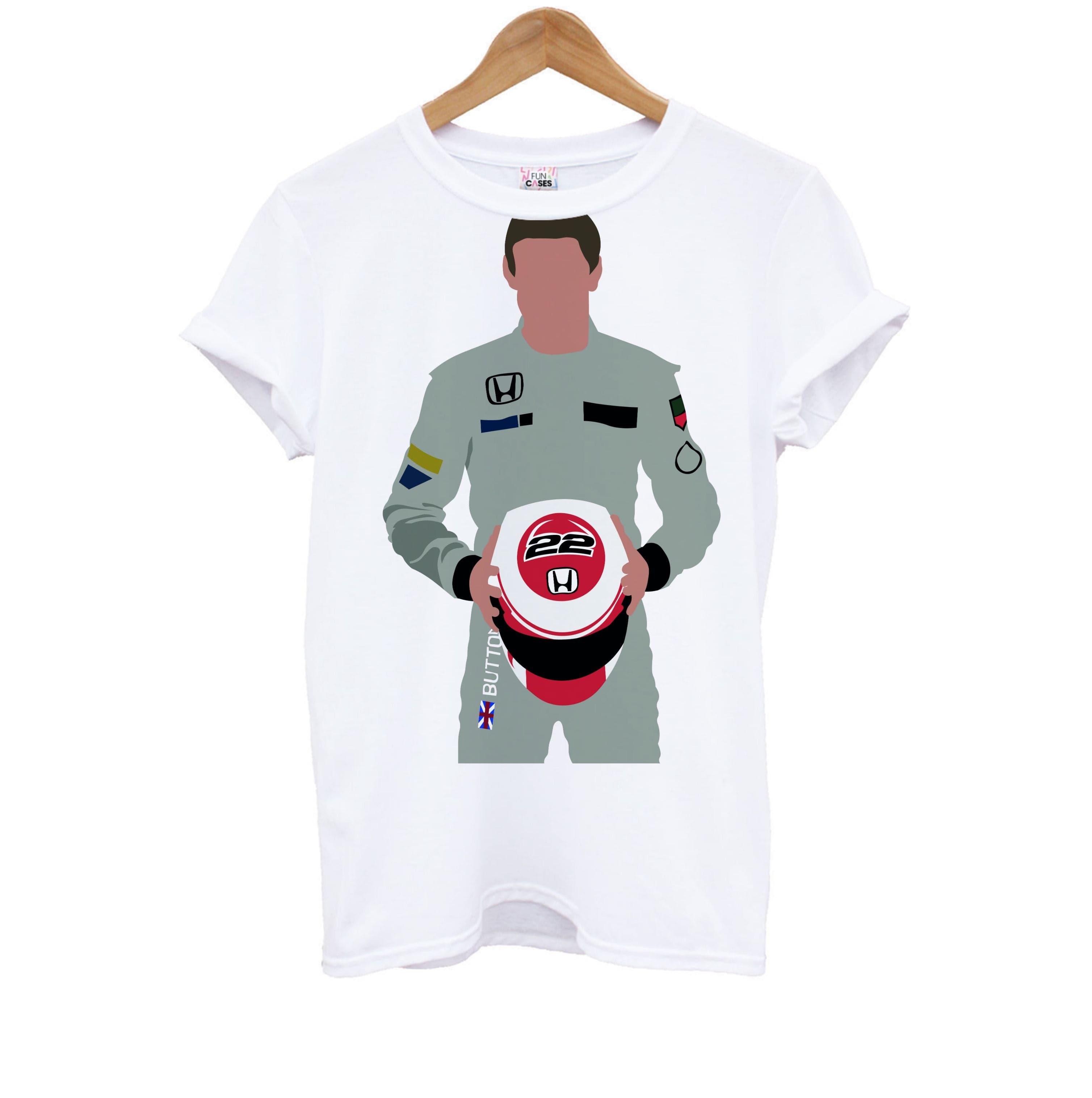 Button - F1 Kids T-Shirt