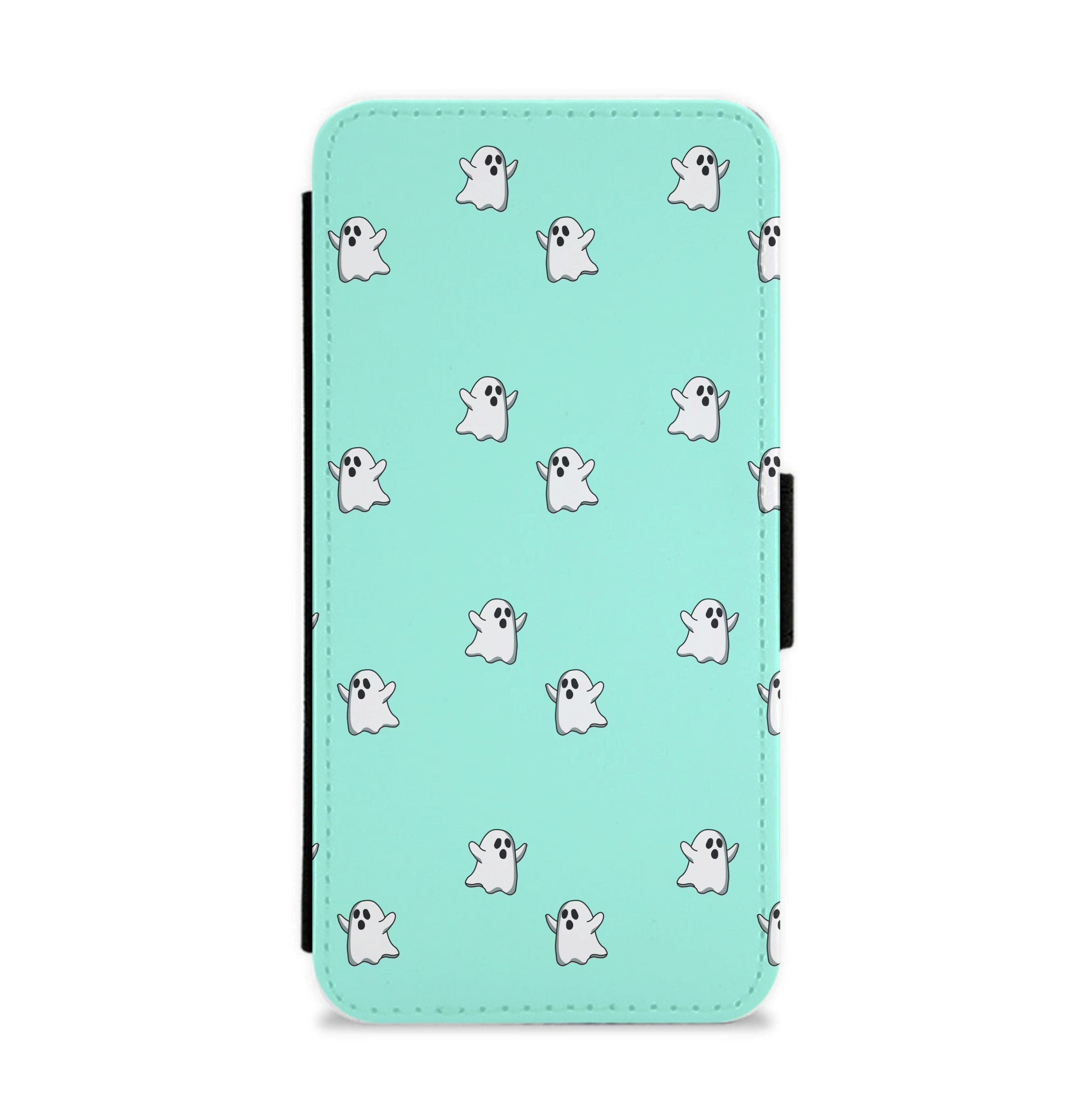 Ghost Pattern - Halloween Flip / Wallet Phone Case