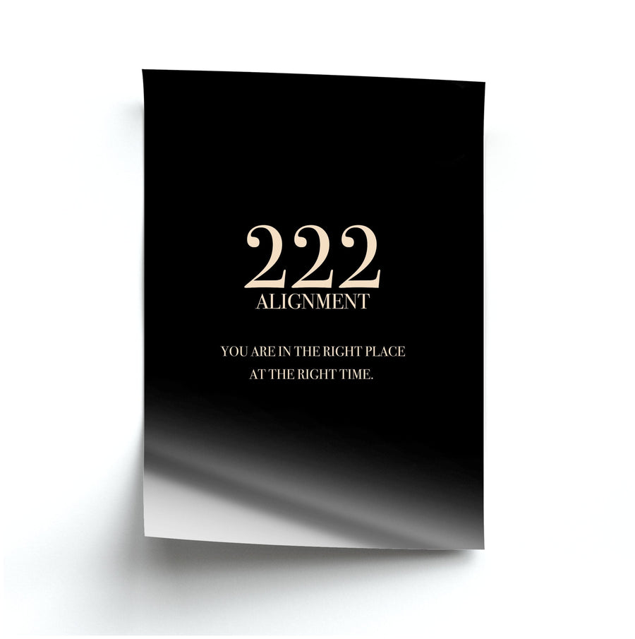 222 - Angel Numbers Poster