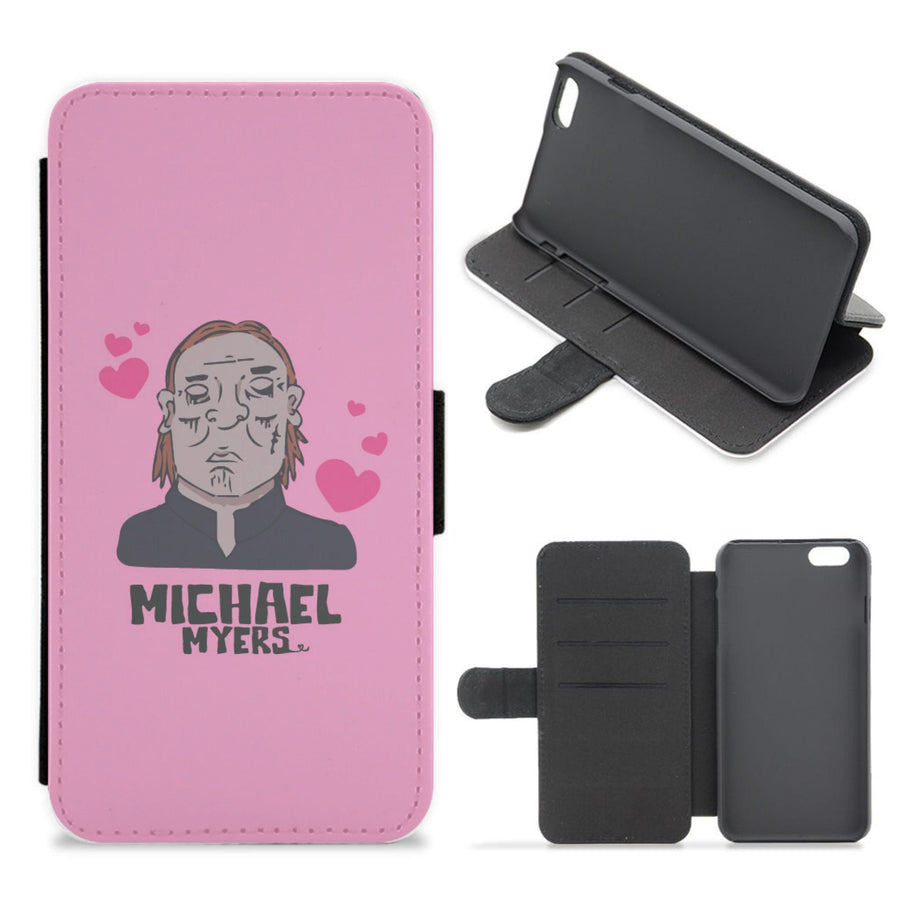 Love Hearts - Michael Myers Flip / Wallet Phone Case