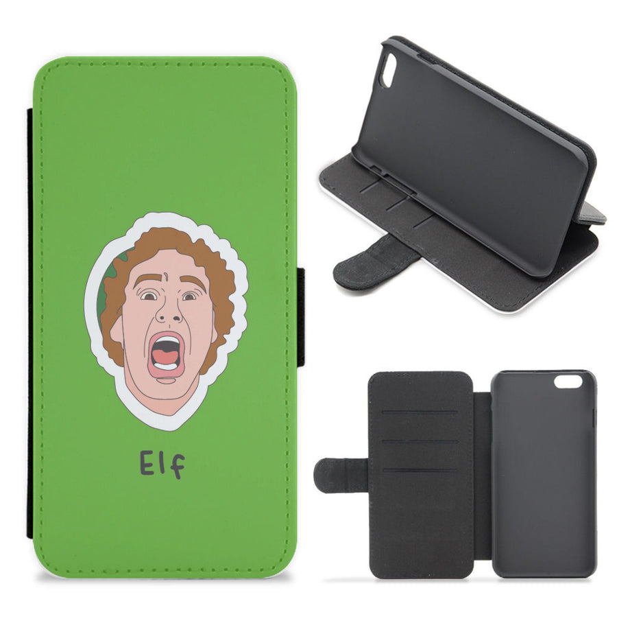 Scream Face - Elf Flip / Wallet Phone Case