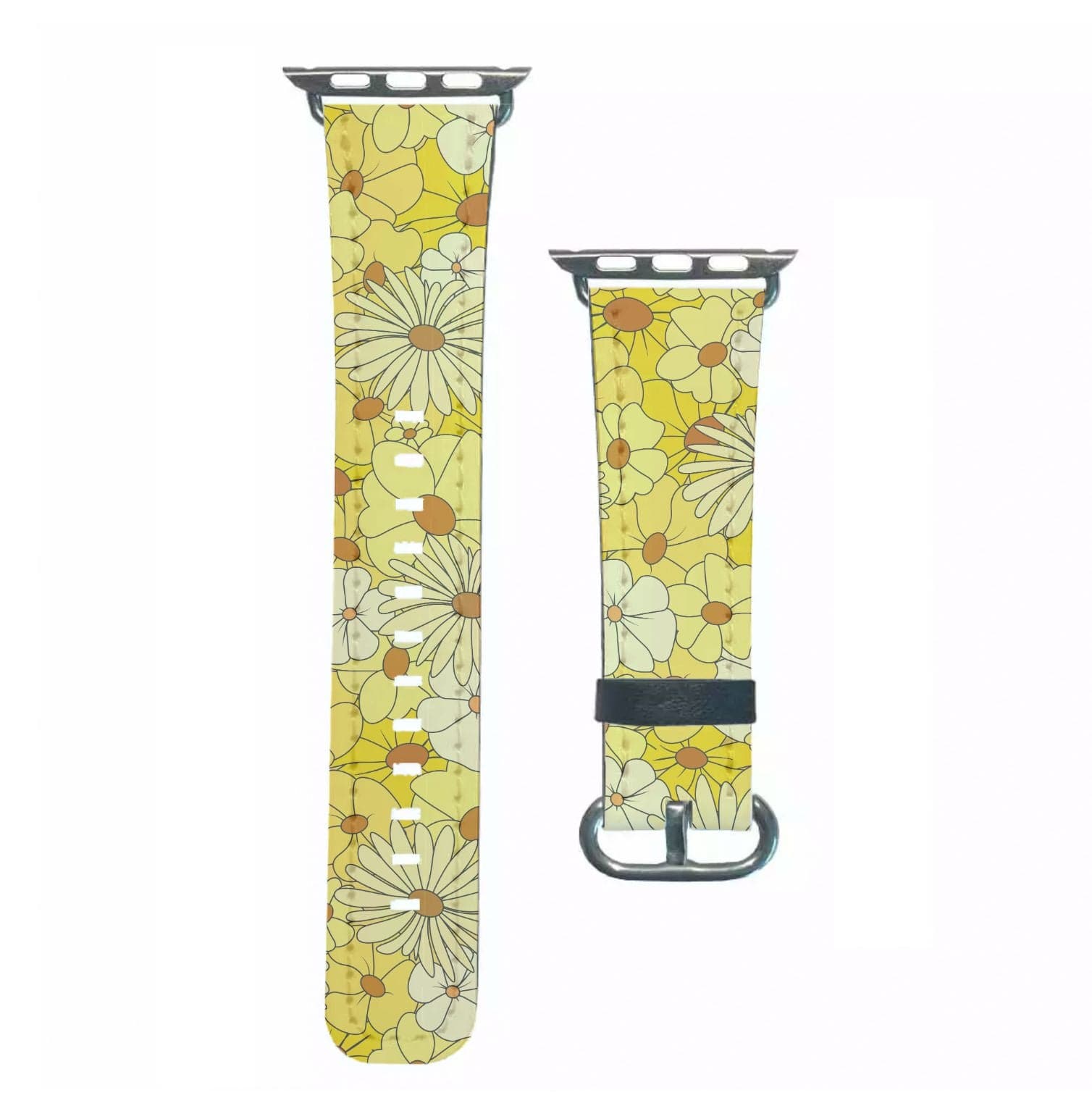 Yellow Flower Pattern - Mothers Day Apple Watch Strap