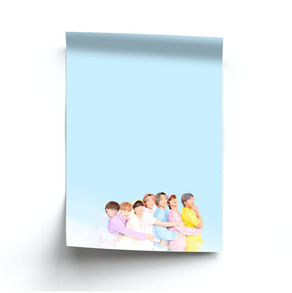 Colourful K-Pop Band Band Poster