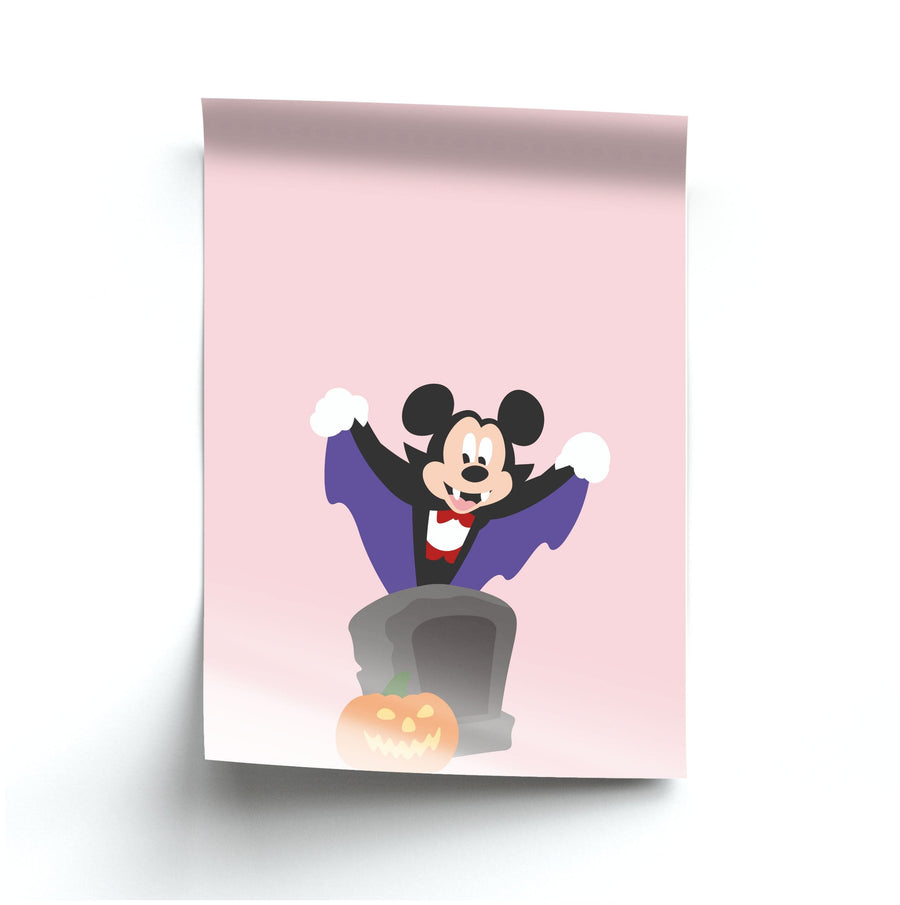 Vampire Mickey Mouse - Disney Halloween Poster