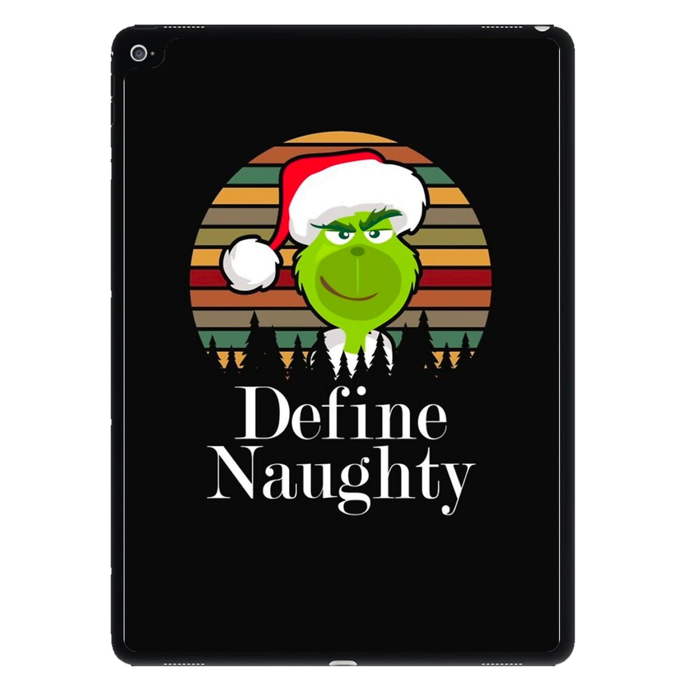 Define Naughty - Christmas Grinch iPad Case