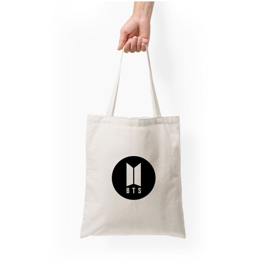 BTS logo Black - BTS Tote Bag