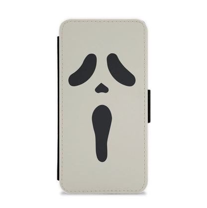 Scream Face Flip / Wallet Phone Case