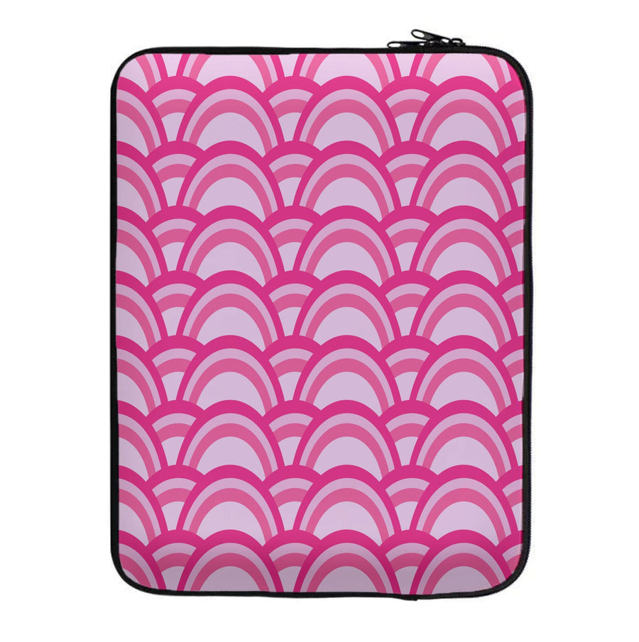 Purple Pink Abstract Pattern Laptop Sleeve