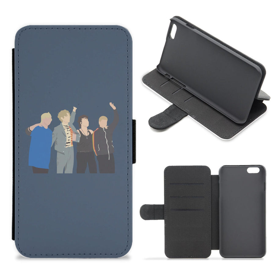 Band Members - 5 Seconds Of Summer Flip / Wallet Phone Case