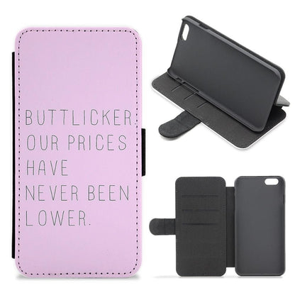 Buttlicker, Our Prices Have Never Been Lower - The Office Flip Wallet Phone Case - Fun Cases